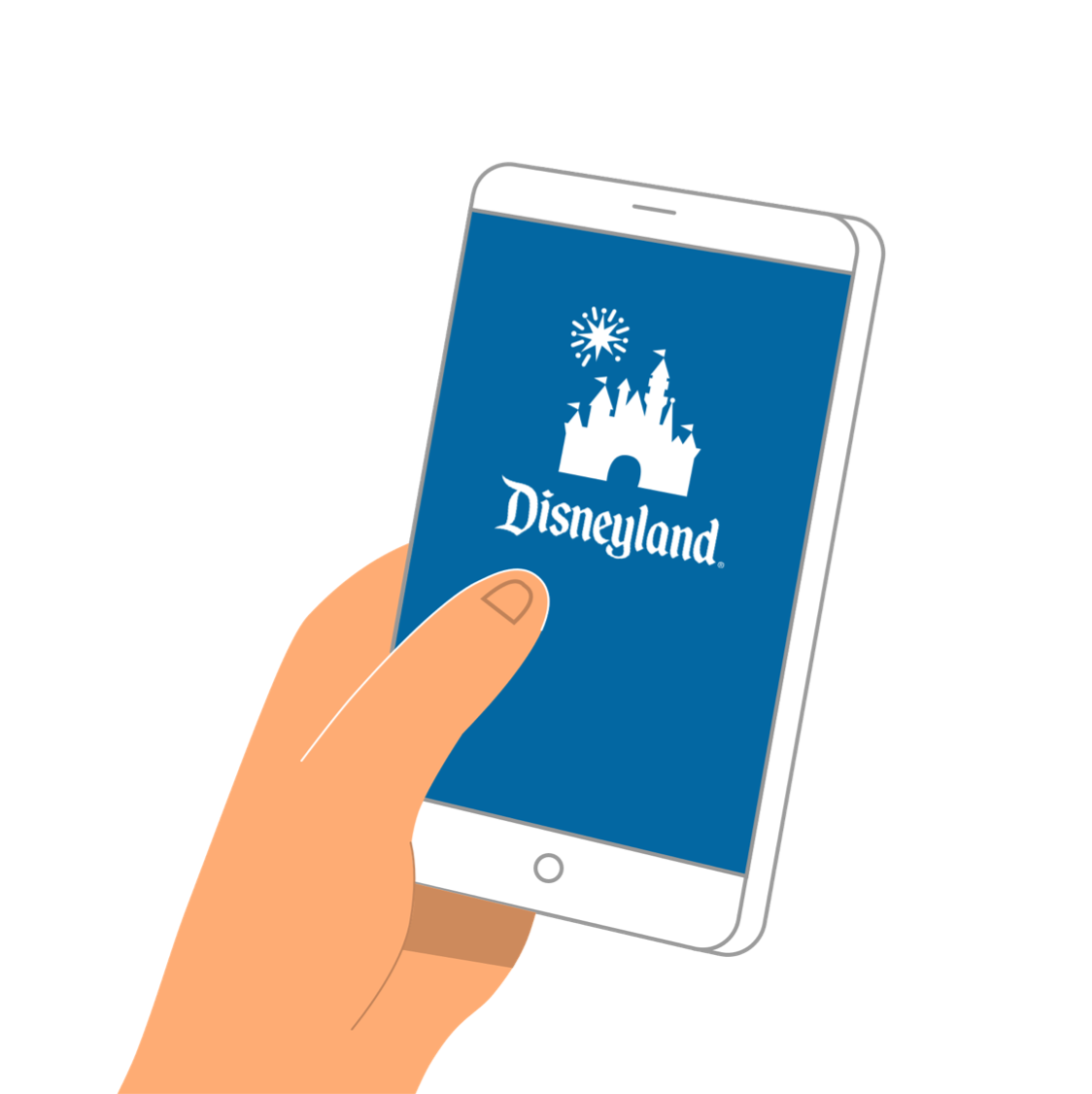 disneyland app mockup